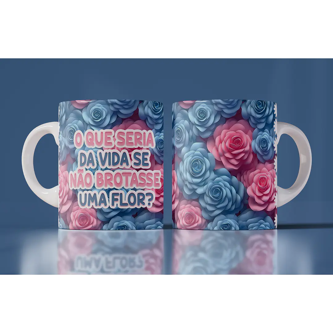 15 Artes Canecas Flores 3d em Photoshop 13