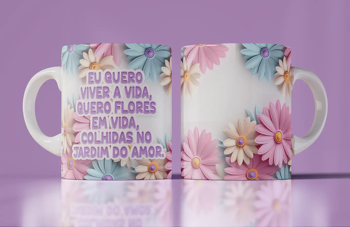 15 Artes Canecas Flores 3d em Photoshop 14
