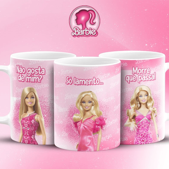 16 Artes Canecas Barbie Frases em Jpg 3