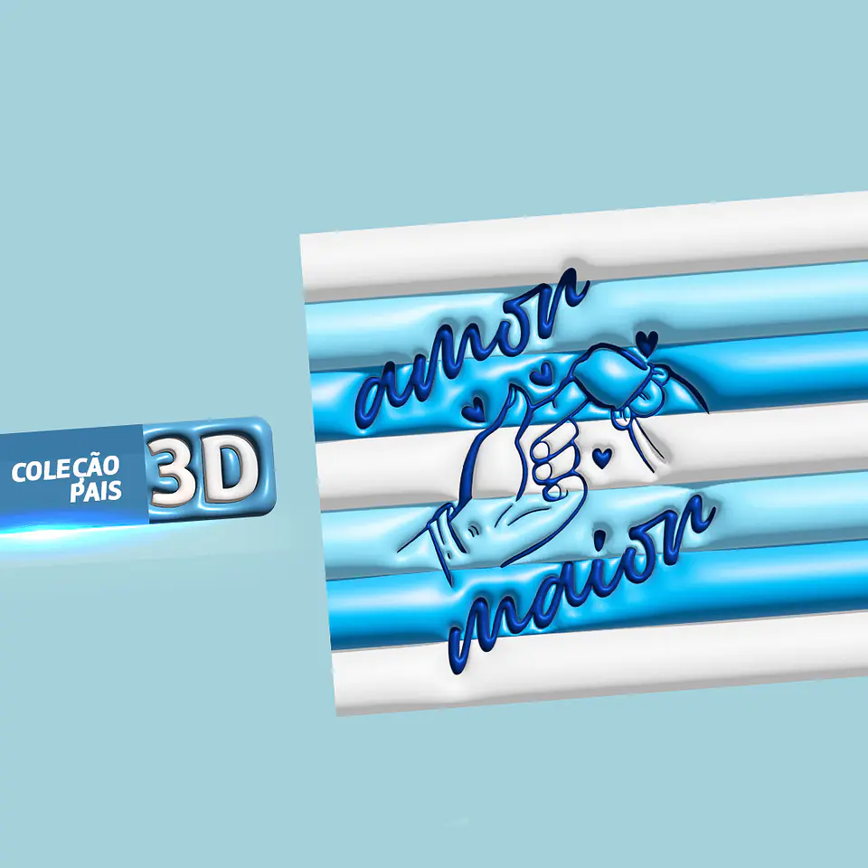 21 Artes Canecas Dia dos Pais Inflados 3D em Jpg 2