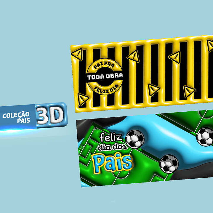 21 Artes Canecas Dia dos Pais Inflados 3D em Jpg 4