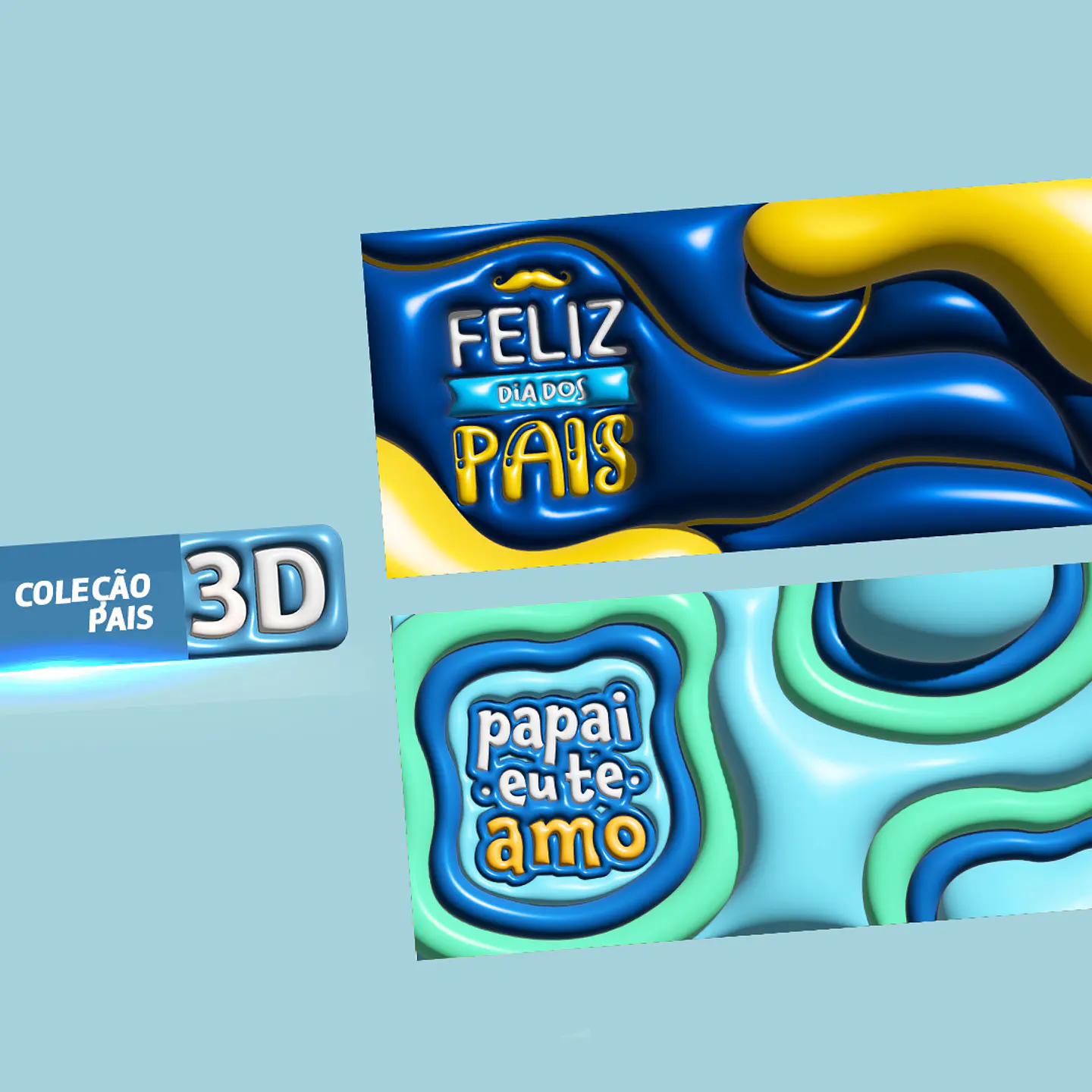 21 Artes Canecas Dia dos Pais Inflados 3D em Jpg 7