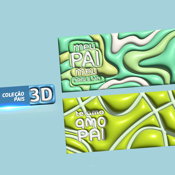 21 Artes Canecas Dia dos Pais Inflados 3D em Jpg 9