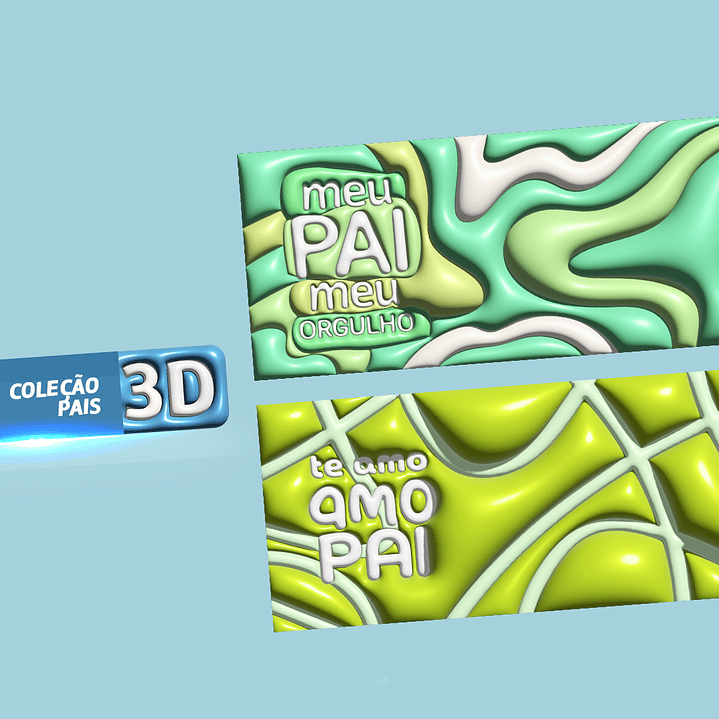 21 Artes Canecas Dia dos Pais Inflados 3D em Jpg 9