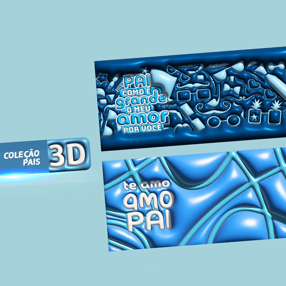 21 Artes Canecas Dia dos Pais Inflados 3D em Jpg 10