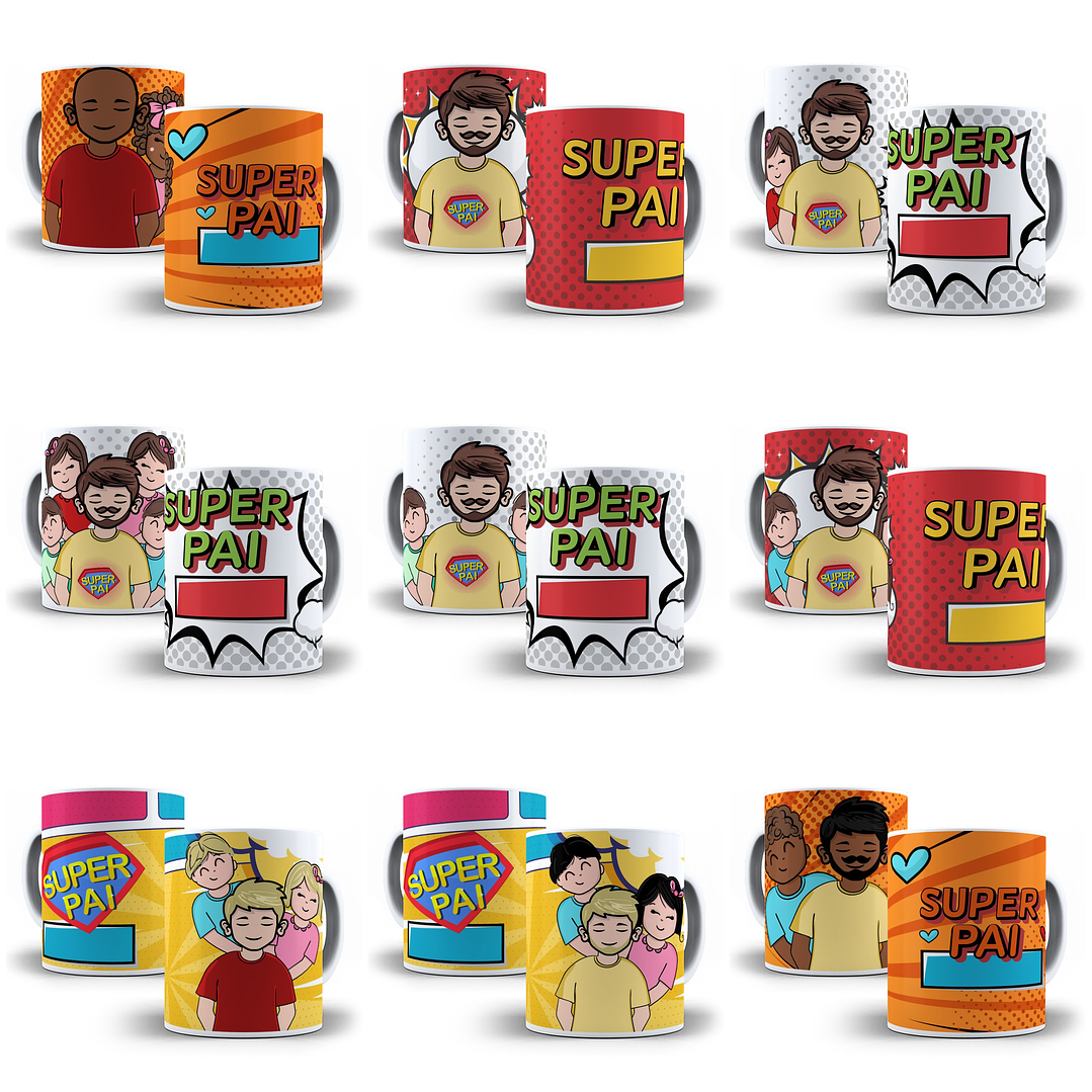 100 Artes Canecas Dia dos Pais em Jpg 1