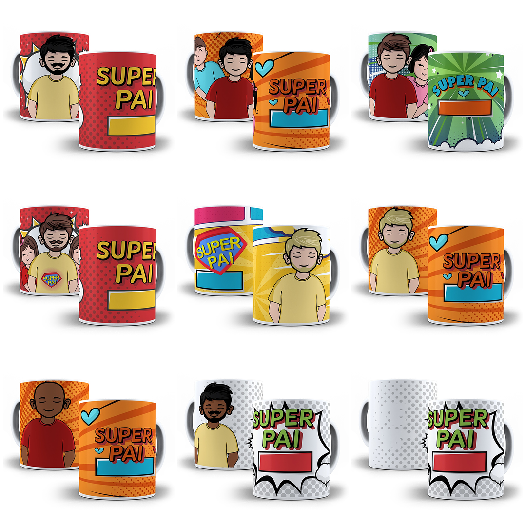 100 Artes Canecas Dia dos Pais em Jpg 2