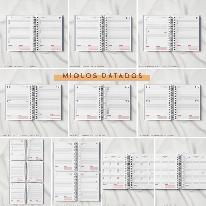 Combo Agendas Datadas e Permanentes 2024 em Pdf 12