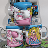 Arte Caneca Barbie em Inflados Sublimação Baixar Grátis 