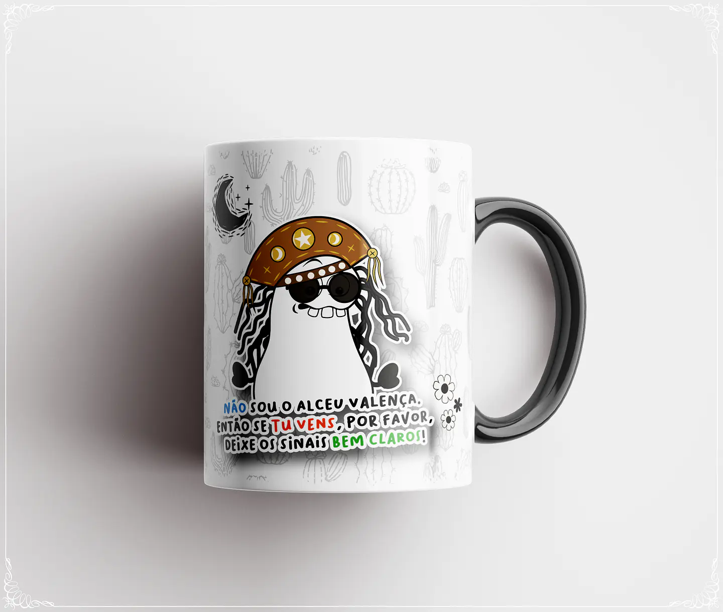 Arte para Caneca Teus Sinais Flork Sublimação Baixar Grátis  1
