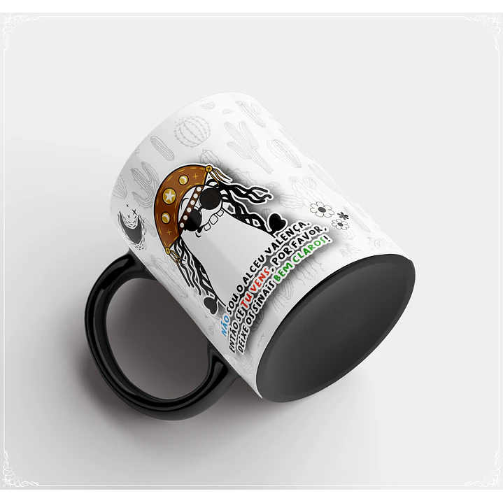 Arte para Caneca Teus Sinais Flork Sublimação Baixar Grátis  3