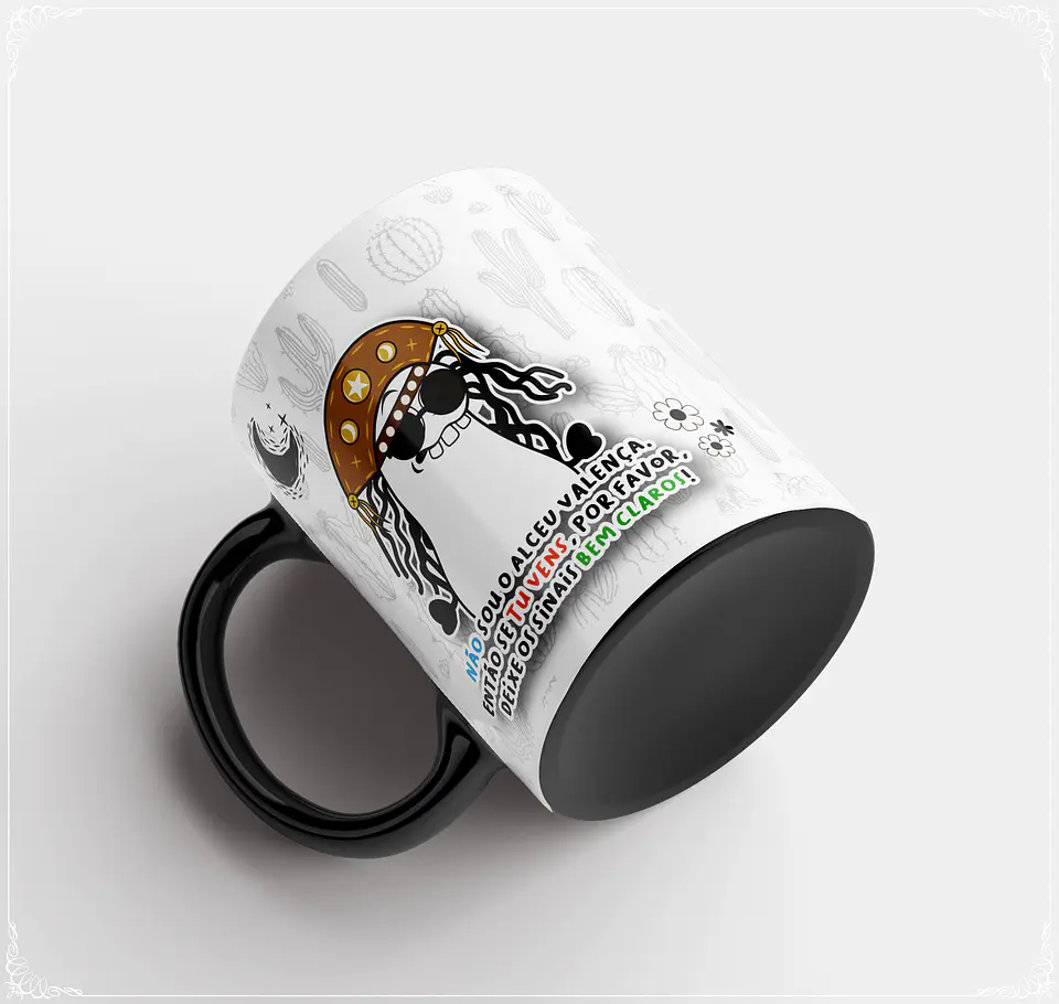 Arte para Caneca Teus Sinais Flork Sublimação Baixar Grátis  3