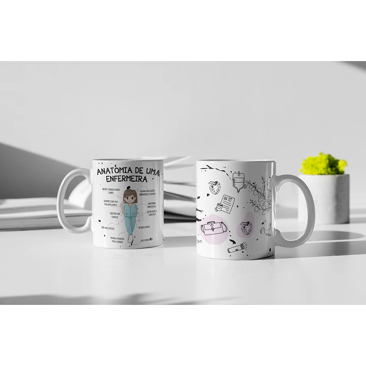 Artes para Caneca Enfermagem em Jpg 2