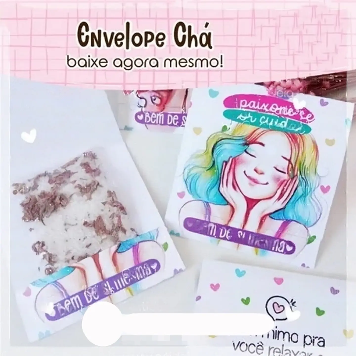 Arquivo Envelope Chá em Studio e Png Sublimação Baixar Grátis  1