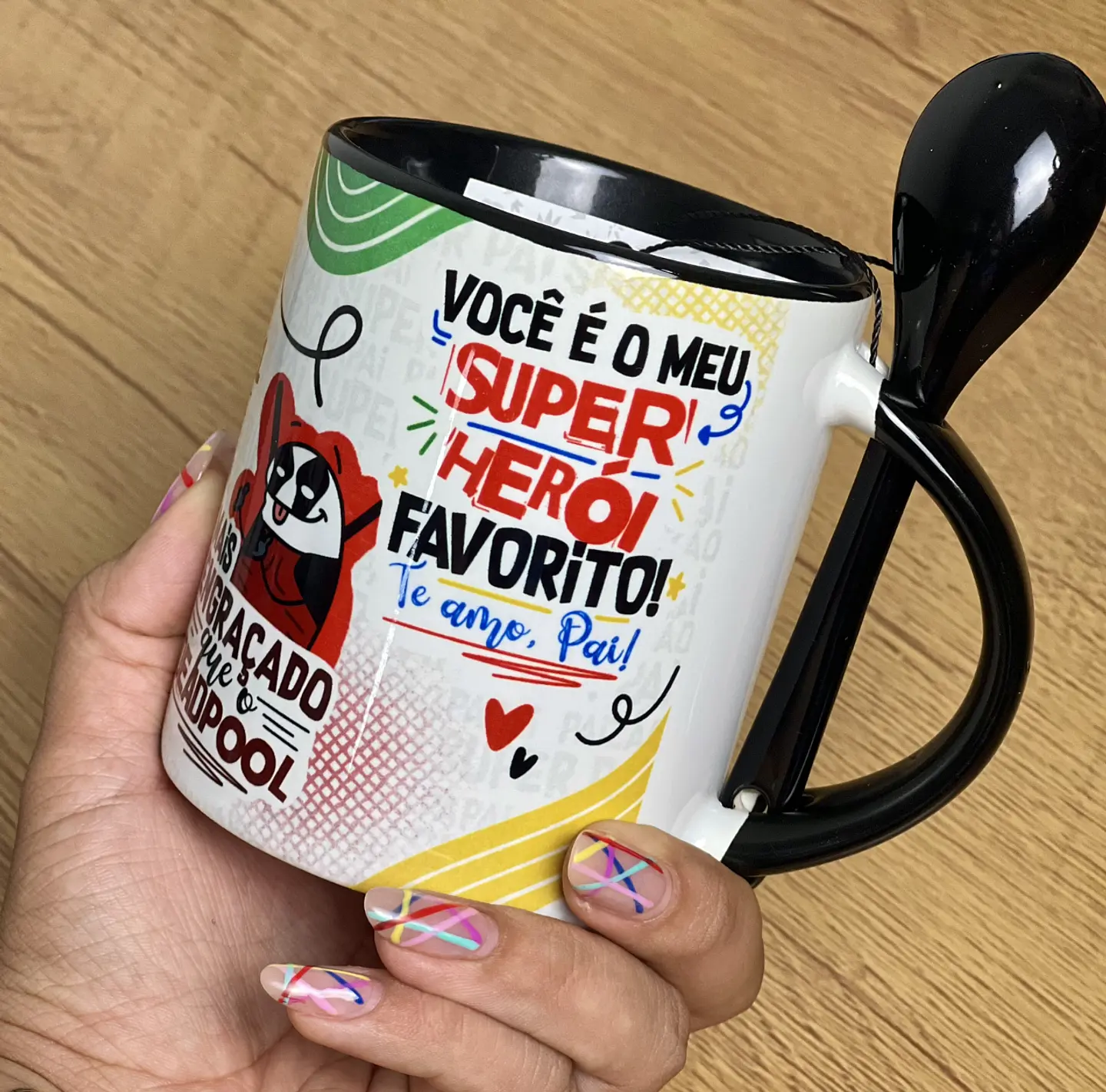 Artes Caneca Meu Pai Herói em Jpg  3