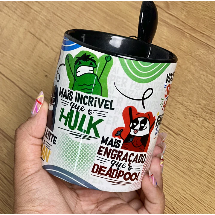 Artes Caneca Meu Pai Herói em Jpg  2