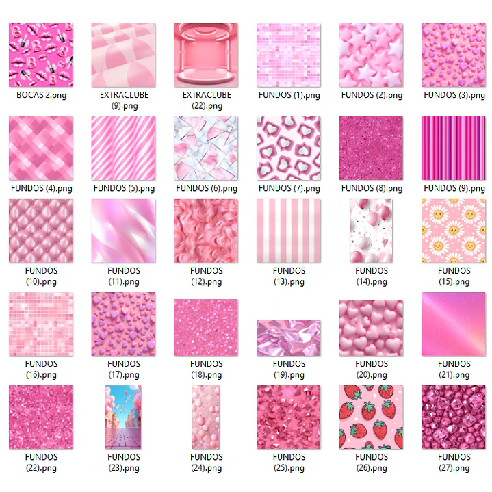 Kit Digital Pink Girls Barbie em Png 4