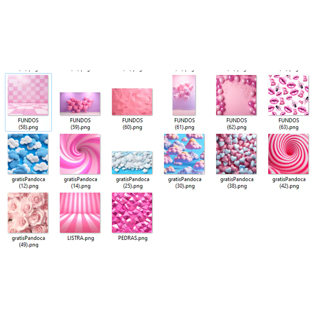Kit Digital Pink Girls Barbie em Png 7
