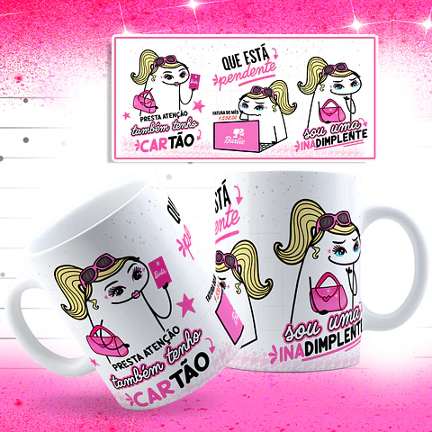 Artes para Caneca Flork Pobre Girl Arquivos Png 