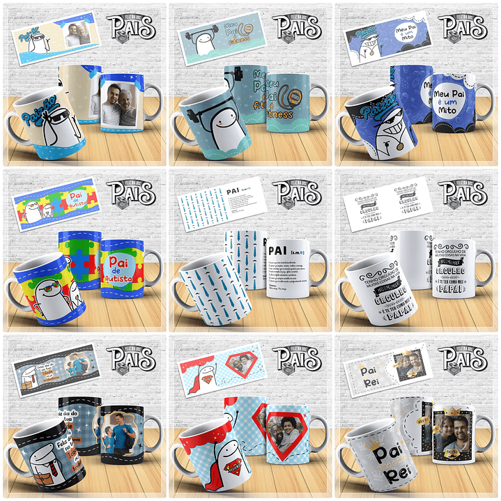 27 Artes Caneca Dia dos Pais Flork e Outros em Photoshop 3