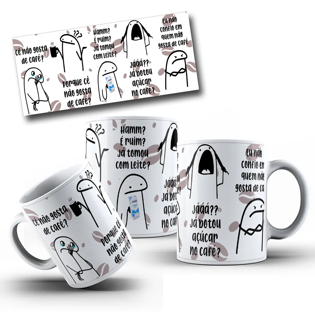 Artes para Caneca Flork Cê não Gosta de Café Arquivos Png  1