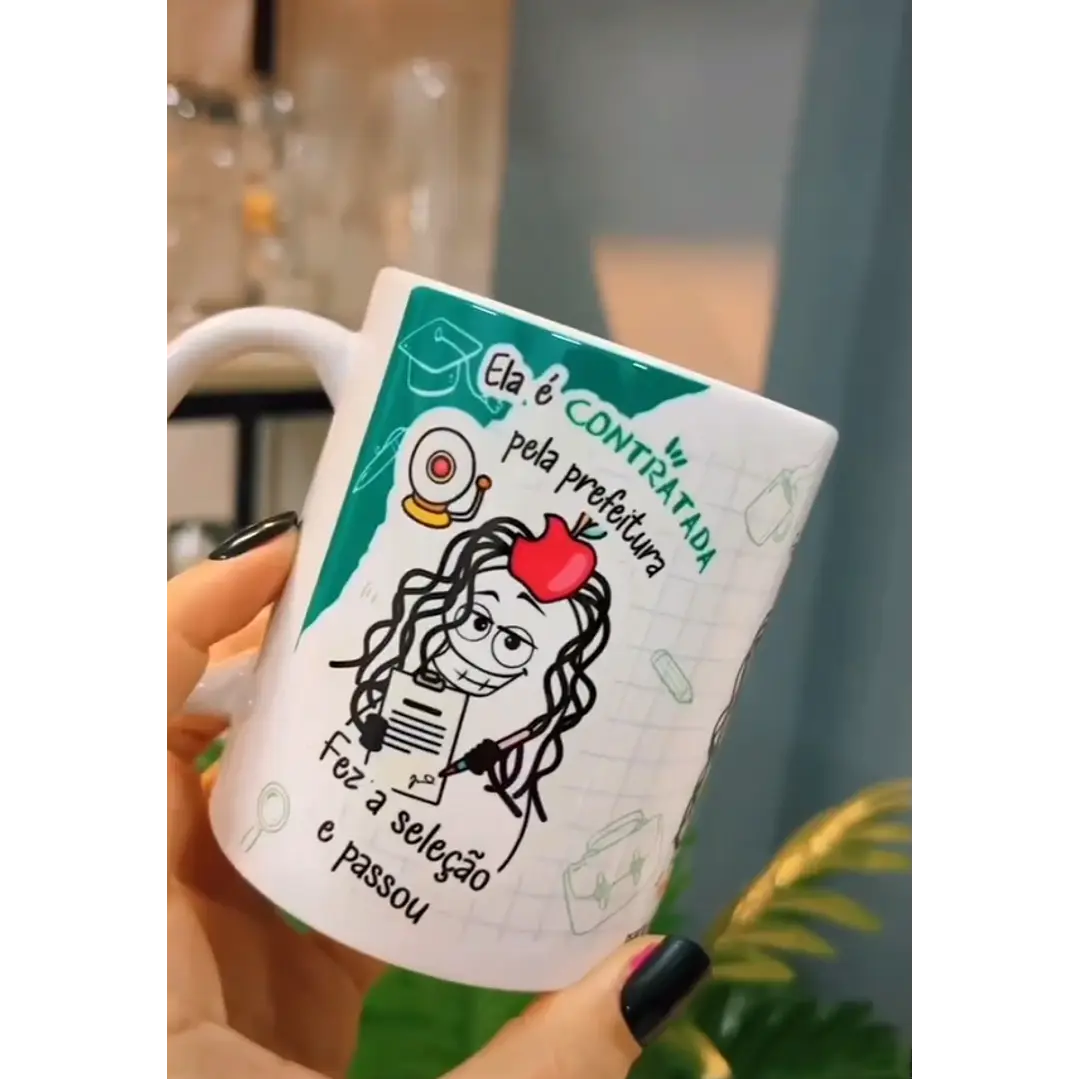Artes para Caneca Flork Professora Concursada Arquivos Png 1