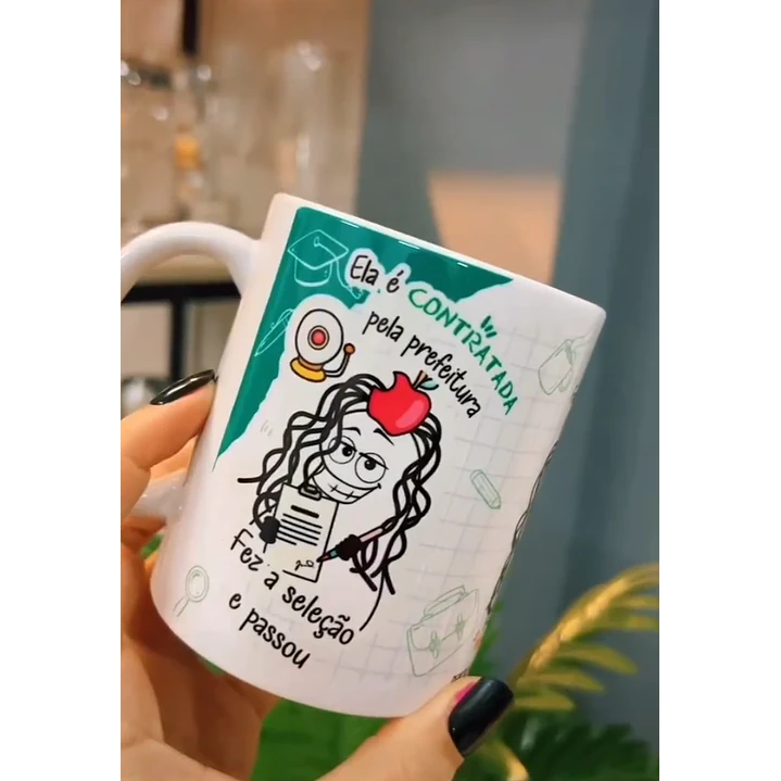 Artes para Caneca Flork Professora Concursada Arquivos Png 1