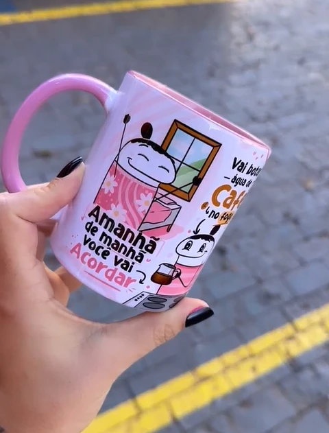 Artes para Caneca Flork Amanhã de Manhã Você Vai Acordar Arquivos Png 