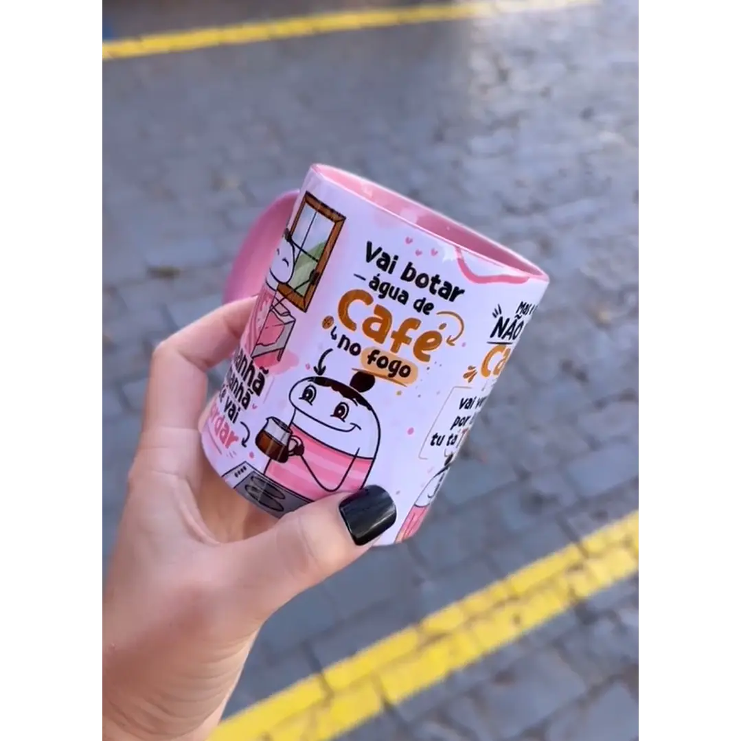 Artes para Caneca Flork Amanhã de Manhã Você Vai Acordar Arquivos Png  2