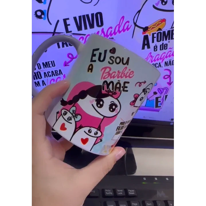 Artes para Caneca Flork Barbie Mãe Arquivos Png  1