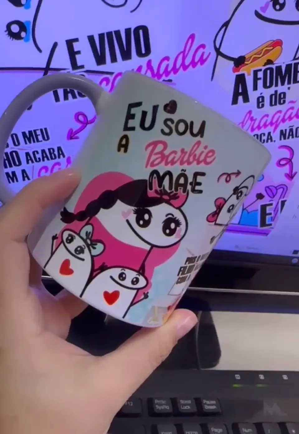 Artes para Caneca Flork Barbie Mãe Arquivos Png  1