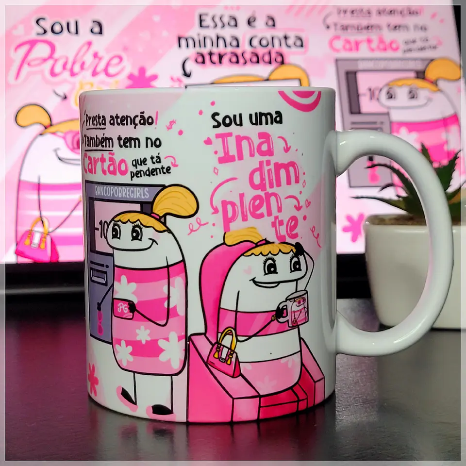 Artes para Caneca Flork Pobre Girl Arquivos Png 3