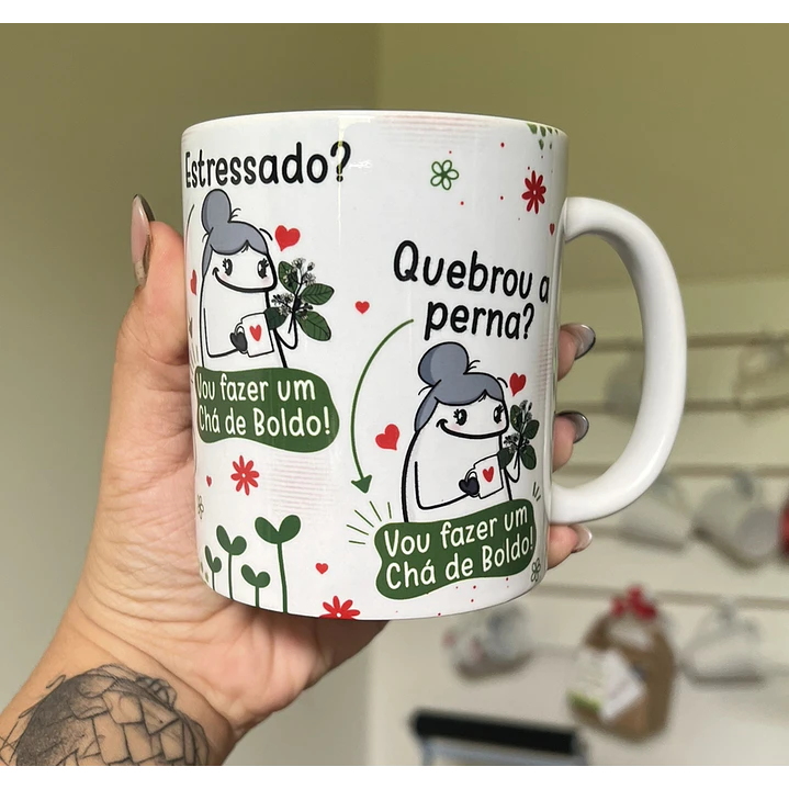 Arte para Caneca Chá de Boldo em Jpg  1