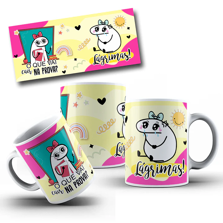 5 Artes Caneca Flork Dia dos Professores em CorelDraw  1