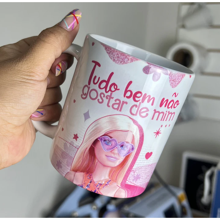 Artes para Caneca Barbie Debochada CorelDraw  1