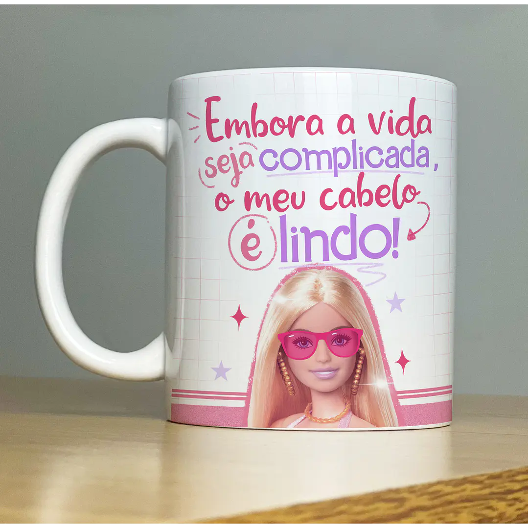 Artes para Caneca Barbie Debochada CorelDraw  2