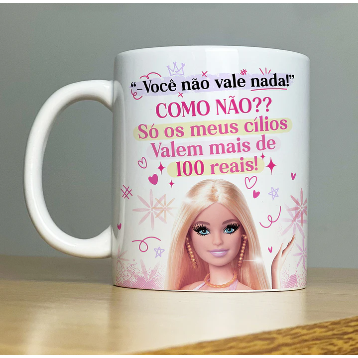 Artes para Caneca Barbie Debochada CorelDraw  6