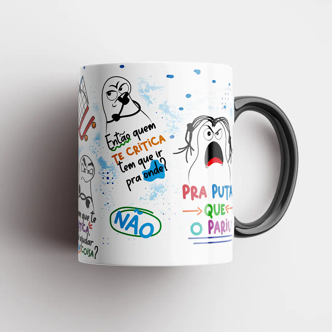 Artes Caneca Quem que te crítica vai te dar um Leite? NÂO Arquivo Png 4