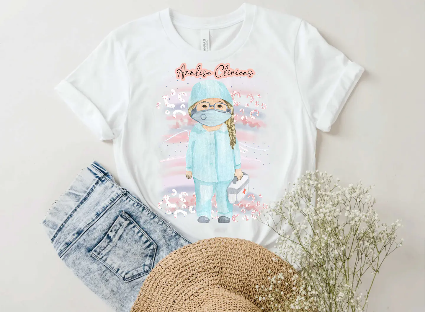 10 Artes para Camisa Profissão Medicina Enfermagem em Corel Draw 3