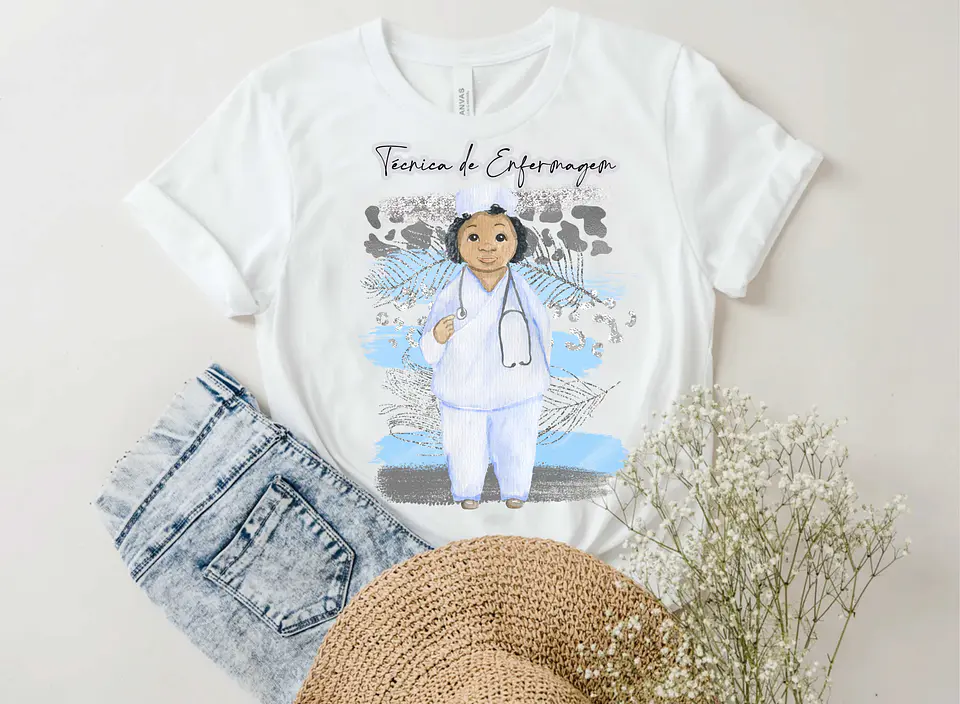 10 Artes para Camisa Profissão Medicina Enfermagem em Corel Draw 5