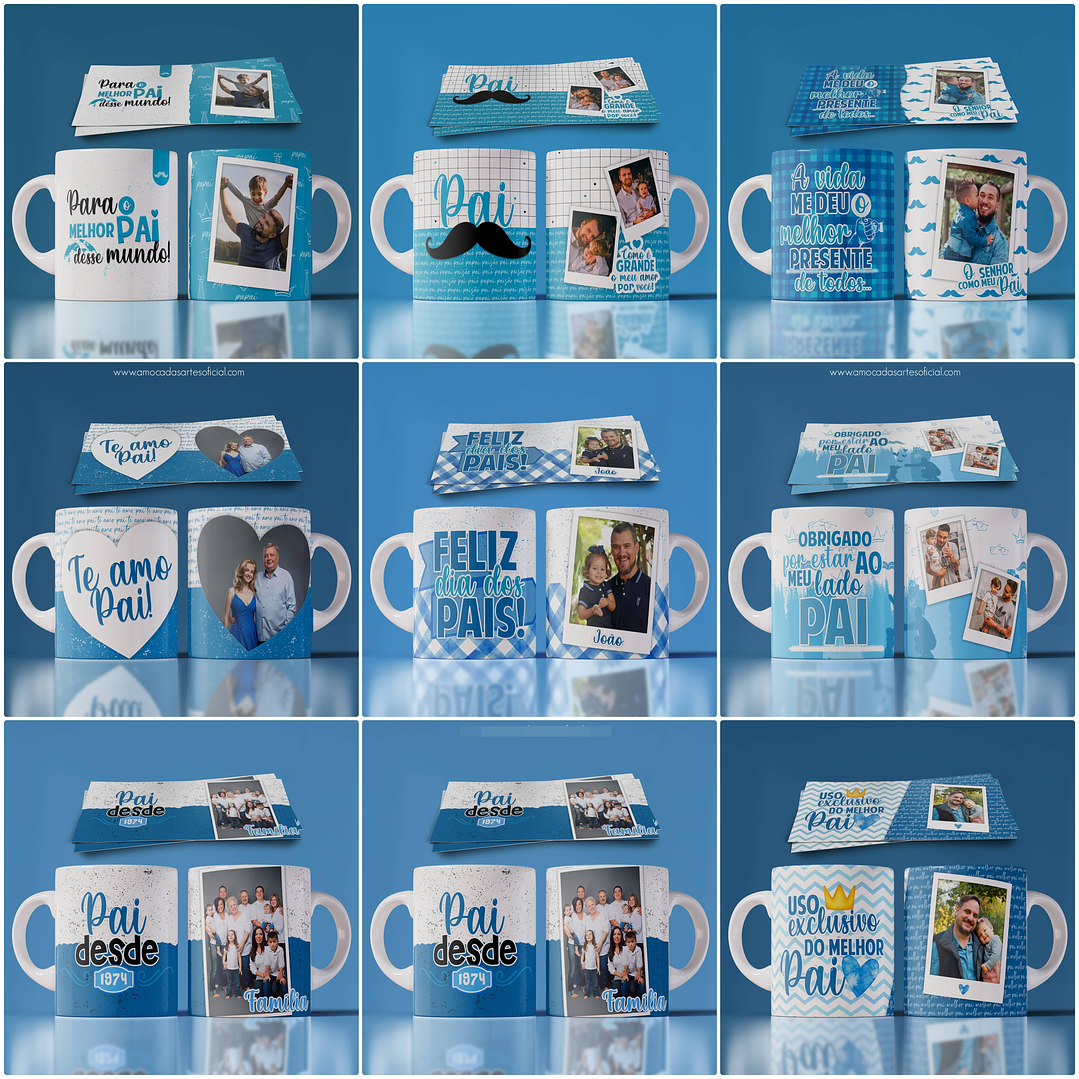 10 Artes para Caneca Dia dos Pais em Photoshop 1