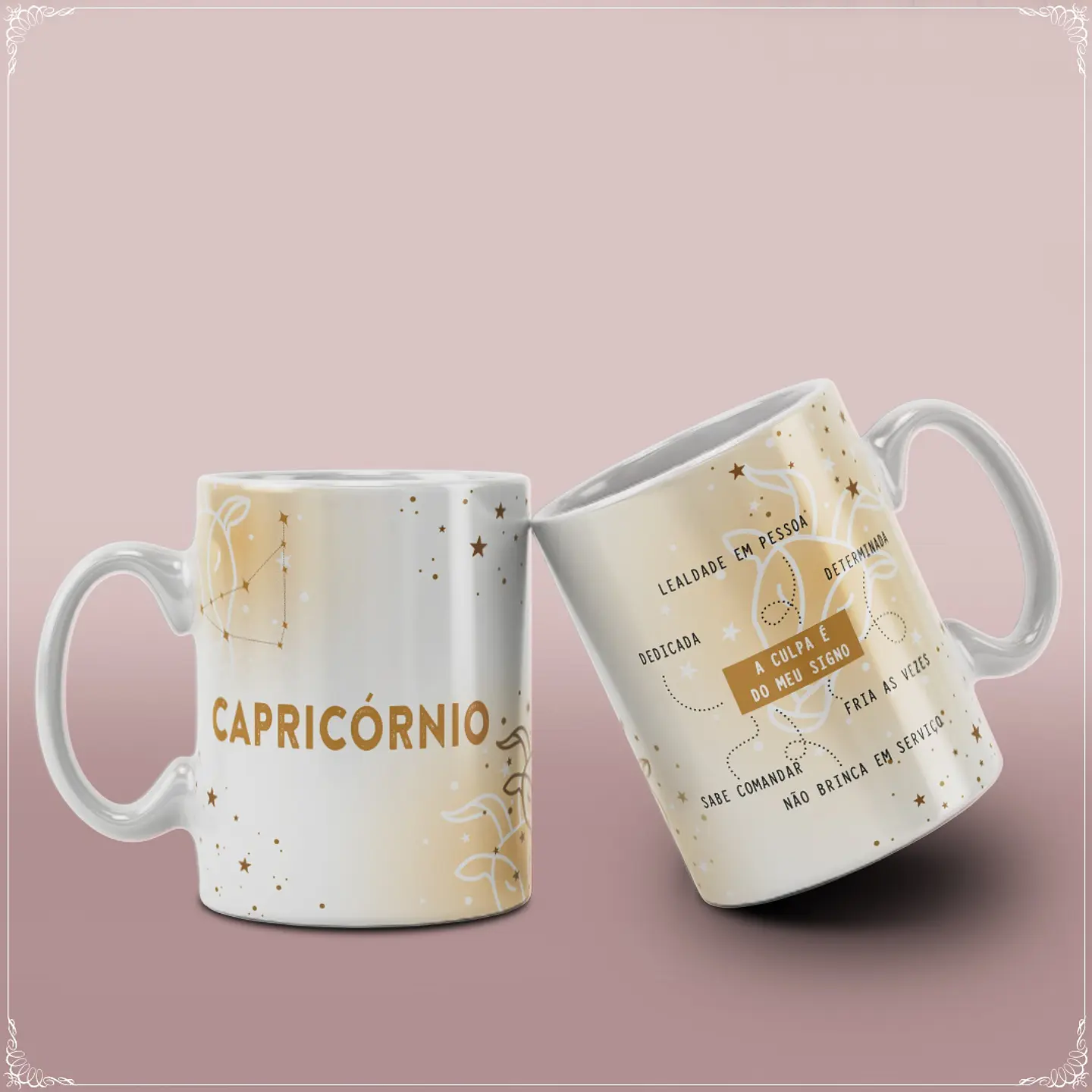 12 Artes para Caneca a Culpa é do Meu Signo em Corel Draw 11