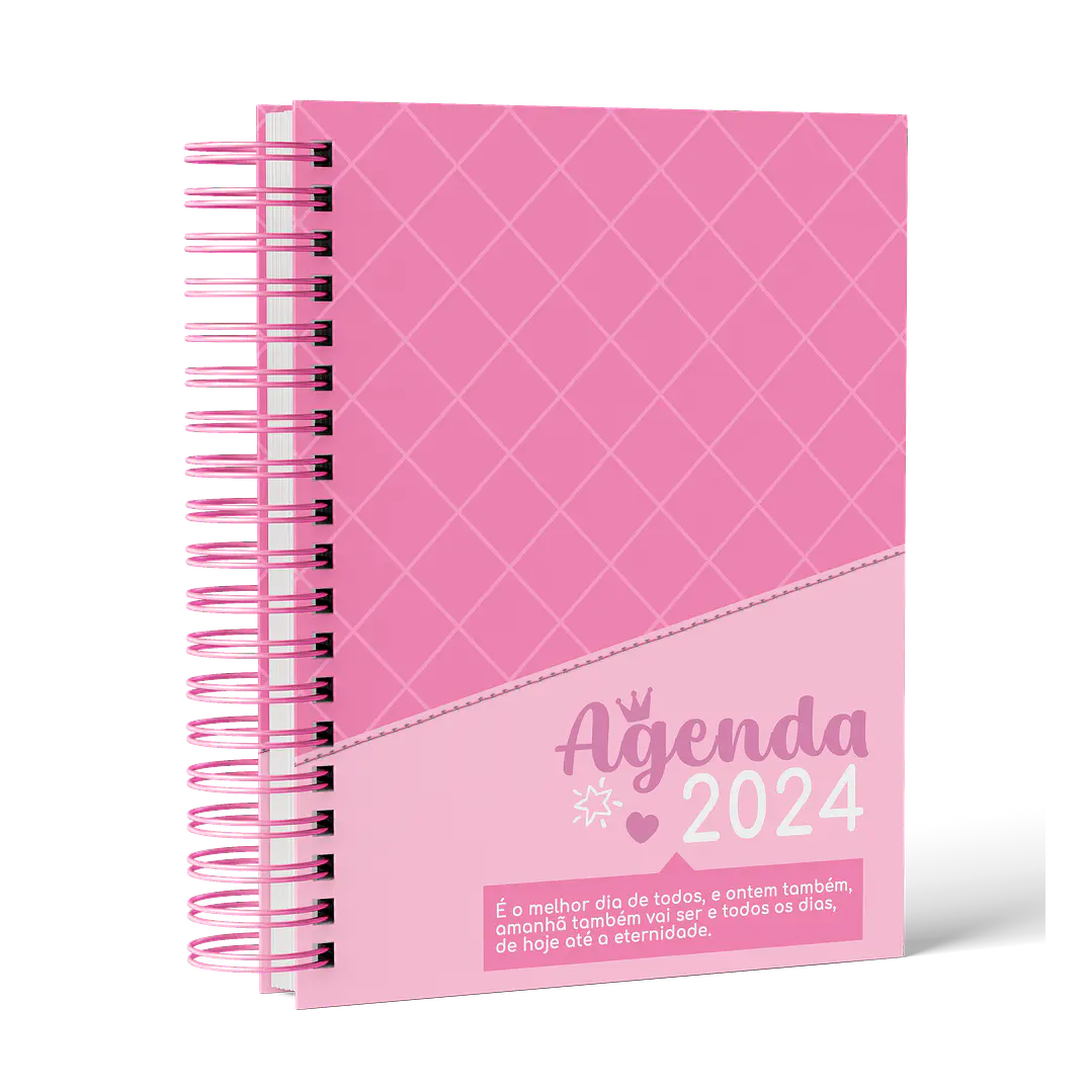 Arquivo Agenda e Caderno Rosa Menina Pink 2024 em Pdf   2