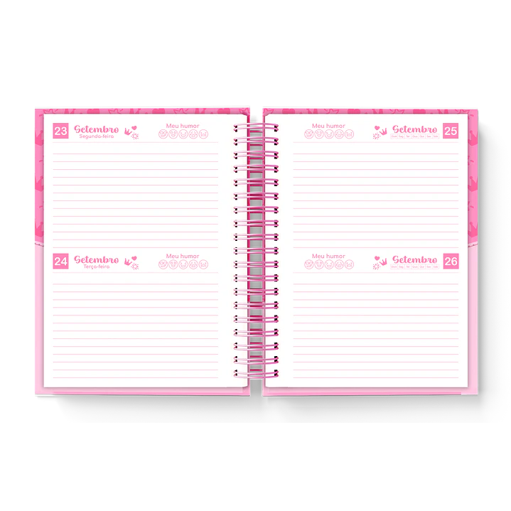 Arquivo Agenda e Caderno Rosa Menina Pink 2024 em Pdf   4