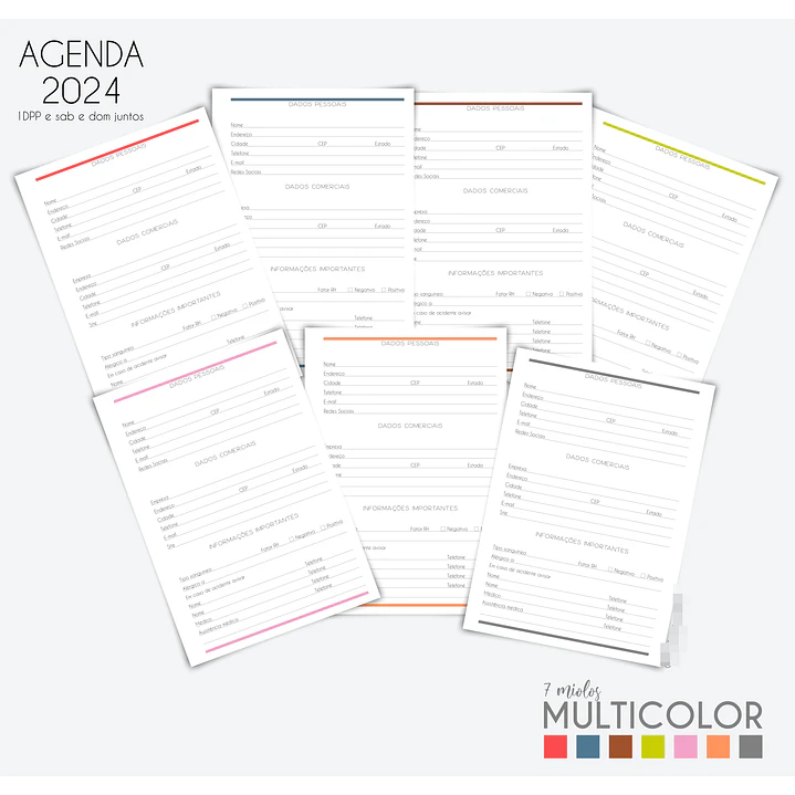 Arquivo Agenda MultiColor 2024 em Pdf  8