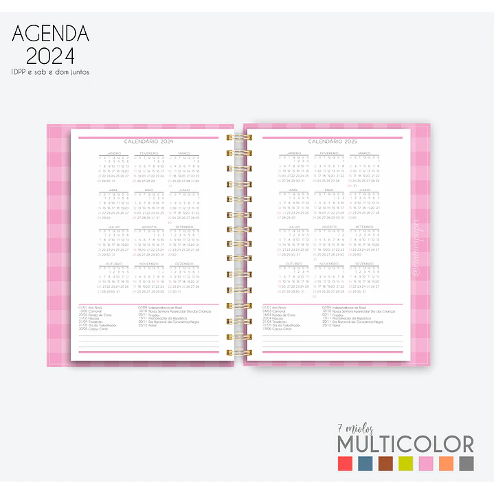 Arquivo Agenda MultiColor 2024 em Pdf  11
