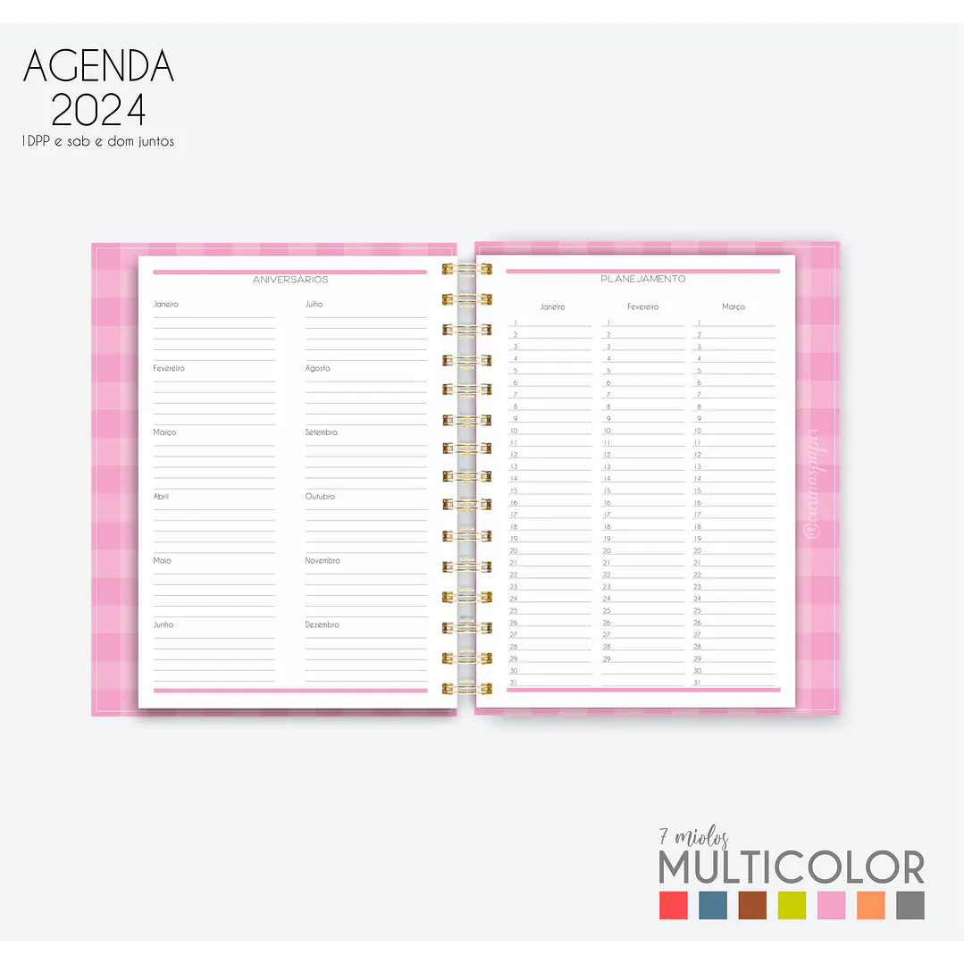 Arquivo Agenda MultiColor 2024 em Pdf  12