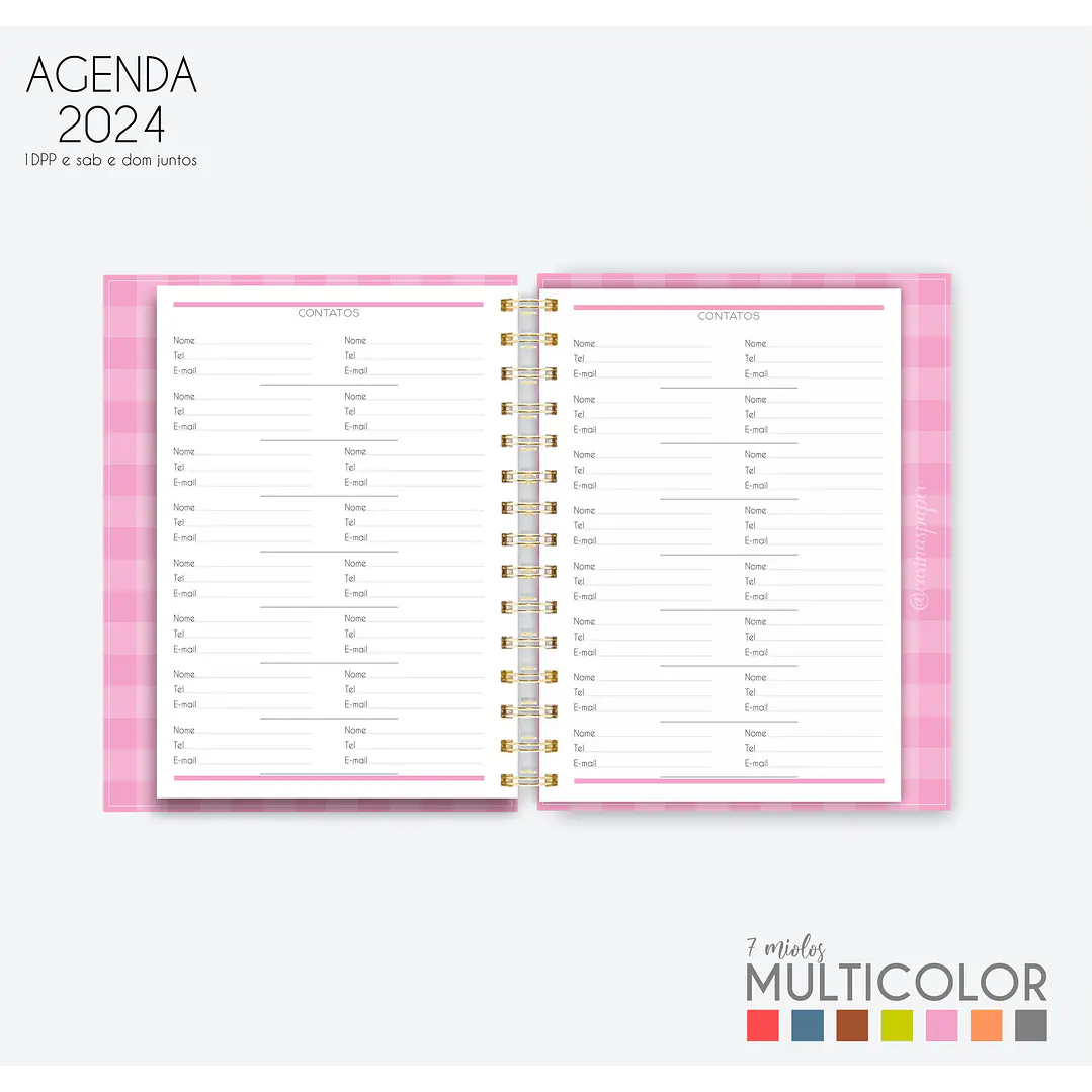 Arquivo Agenda MultiColor 2024 em Pdf  13