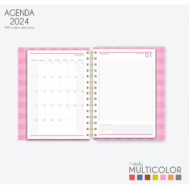 Arquivo Agenda MultiColor 2024 em Pdf  15