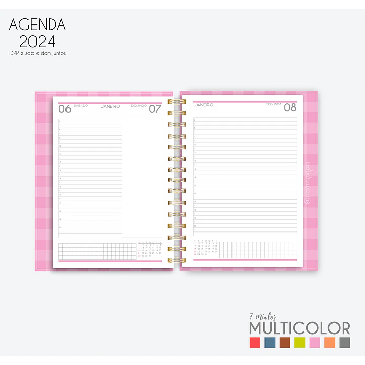 Arquivo Agenda MultiColor 2024 em Pdf  16